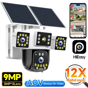 Hieasy Street Light Solar Camera Wireless 4G