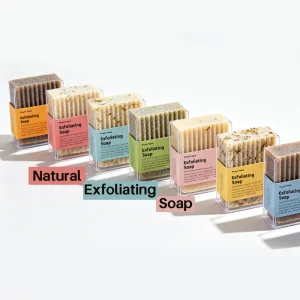 Natural Exfoliating Soap Bar With Multiple Plant-Based Formulas, Gentle Physical Exfoliation For Smooth Skin Private Label