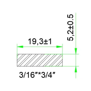 Easy Installation Car Square Sponge Self-Adhesive Seal Strip 3/16*3/4 Waterproof Strip Te30-0128