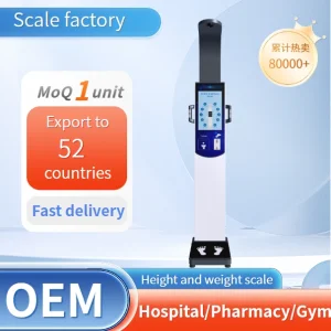 Digital Ultrasonic Height and Weight Scale with Fat Measurement and Thermal Printer