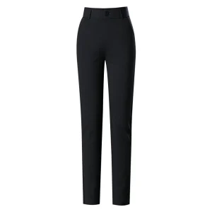 Women's High Waist Boot Cut Beige Black Pants Regular Fit 100% Polyester Waterproof Breathable Casual Office Streetwear