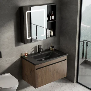 Furniture Bathroom Vanity Aluminium Honeycomb Bathroom Cabinet With Sink Bathroom Sink Cabinet Set with Hotels