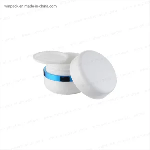 Luxurious White Plastic Cream Jar for Skincare Essentials