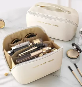 Portable Eco-Friendly PU Women's Cosmetic Bag