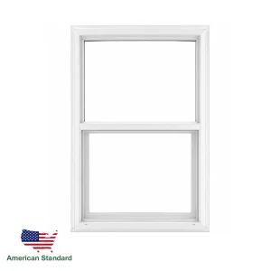 American Standard NFRC Vinyl Window Single Hung PVC Window American Standard For Coastal Building Sliding Window