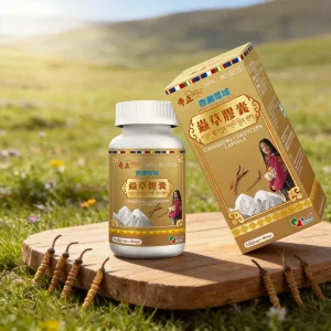 Cápsula de Extrato de Cogumelo Cordyceps Premium Suplemento de Saúde para Aumento da Imunidade