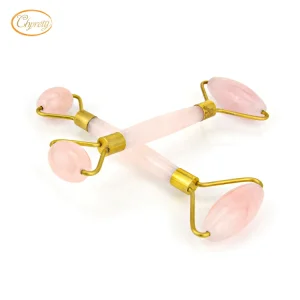 Cheap Derma Roller Wholesale High Quality Face Massager Rose Quartz Anti Aging Jade Stone Jade Roller with Private Label Box