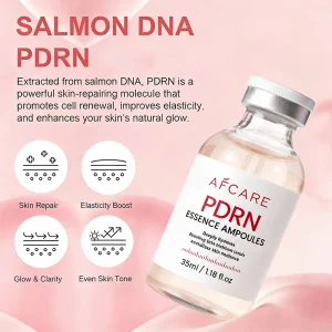 Daily Facial Skin Care Organic PDRN Ampoule Serum Repair Hydrating Anti Aging Sulfate-free Vitamin E Hyaluronic Acid Face Serum