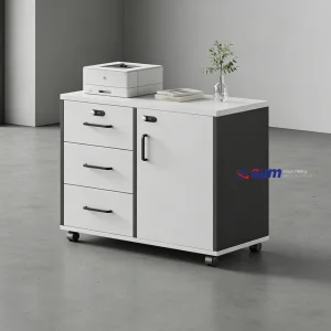 Heavy Duty 3 Drawer Metal Mobile Pedestal