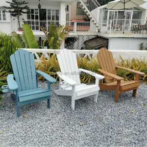 Outdoor Garden Foldable Adirondack Chair Plastic Resin