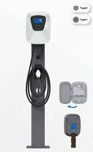 CE Smart Load Balancing Public Ocpp Wallmount Floormount EV Charging Pile 7kw 11kw 22kw AC EV Station