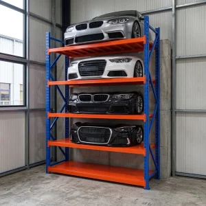 800KG Load Garage and Warehouse Heavy Duty Industrial Stacking Racks Boltless Metal Shelving