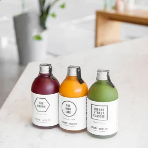 Wholesale 250Ml 350Ml 500Ml Clear Frosted Round Coffee Beverage Fruit Juice Glass Bottle For Carbonated Drinks