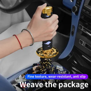 Car Modified Led Luminous Gear Head Samurai Gear Handle JDM Shift Knob Car Shift Lever Handle Samurai Gear Shift Knob