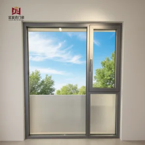 Soundproof Thermal Break Tinted Double Glazed Modern Horizontal Hurricane Impact Aluminum Alloy Swing Casement Window Commercial