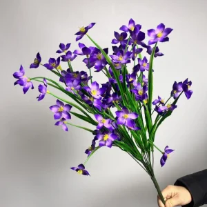 Fourty Heads Orchid for Home Holiday Decoration From Factory Wholesale Artificial Flower OEM