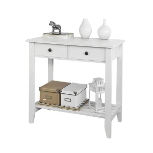 Scandinavian Console Table MDF White