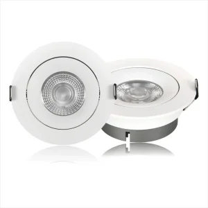 5W - 30W Ultra Thin Adjustable Recessed LED Downlight with Die-Cast Aluminum