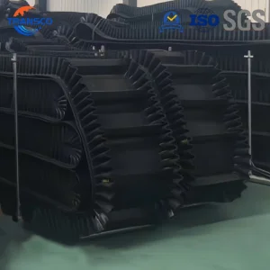 High Performance Corrugated Sidewall Conveyor Belt for Steep Angle Bulk Material Handling