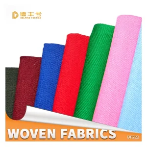 Glossy Denim Effect Cotton Rayon Twill Stretch Apparel Fabric