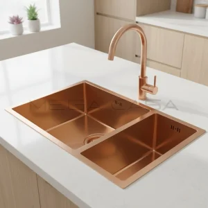 Premium Stainless Steel 304/316 Under Mount Kitchen Sink Handmade Customized Size 650X440X205mm