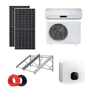 9000 12000 18000 24000 BTU Hybrid AC DC Solar Air Conditioner DC 48V Solar Air Conditioner off Grid Home Appliance Split Wall Mounted Air Cooler