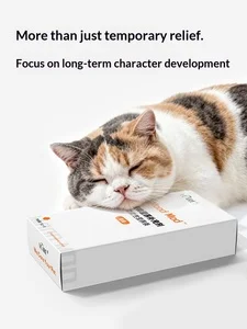 Vcare Emotion-Relieving Cat Strips Travel Calming Cats Prevent Stress Scratching Messing Wet Food Snacks 10 Pieces Independent