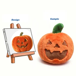 Custom Collectible Decoration Pumpkin Plush Toy 10cm 20cm 30cm EN71 Certification