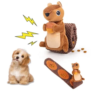 Interactive Squeaky Snuffle Dog Puzzle Toy