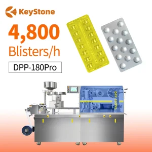 DPP Flat Plate Automatic Packaging Alu Alu PVC Aluminum Plastic Pill Tablet Capsule Blister Packing Machine