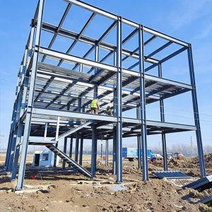 3D Design Stock House Prefabricated Small Warehouse Metal Construction For Workshop And Office Building Use CE Certified