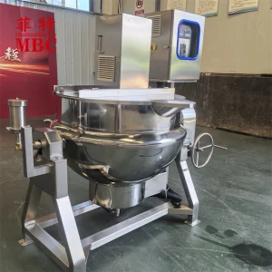 MBC Factory Direct-Sale Price Stainless steel tiltable steam cooker with Agitator