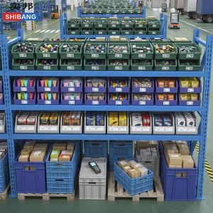 1000kg Load Capacity Warehouse Rack Heavy Duty Metal Steel Storage Shelving for Logistics Center and Industrial Plant
