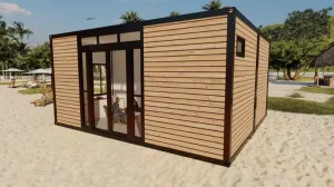 Casa Portátil de Design Personalizado à Prova de Furacões 20FT Casa Modular Pequena Pré-fabricada 20FT 40FT Casa Móvel de Luxo Pré-fabricada Casa Contêiner Desmontável