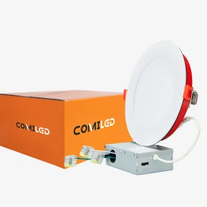 Hight Quality 6" Fire Rated LED Recessed Light 12W 5CCT Slim Panel Downlight Fireproof Ceiling Luminaire ETL Listed Dimmable