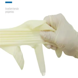High Quality and Cheap White Disposable Latex Gloves Powder-Free Examination Gloves