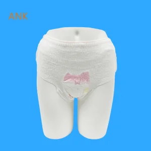 Calças menstruais super absorventes e respiráveis com cintura elástica, calcinhas de algodão para o período