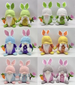 Wholesale Colorful Easter Bunny Dolls
