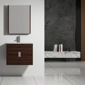 Luxury Freestanding Cabinet Marble Top Home Toilet Furnishing Bathroom Vanity