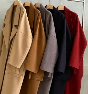Women's Double Sided Reversible Wool Coat