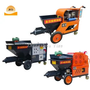 Electric Mini Plastering Cement Sand Mortar Spraying Machine Wall Cement Mortar Spray Plaster Machine