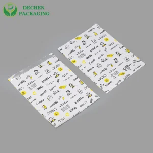 Embalagem para Sacos de Papel Descartáveis de Padaria Embalagem de Cafeteria Alimentos Personalizados