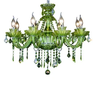 European Hotel Green Crystal Chandelier