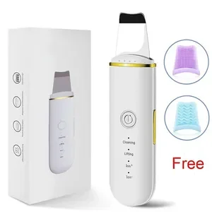 Rechargeable Ultrasonic Facial Skin Scrubber Blackhead Remover Scraper Deep Cleansing Pore Scrubber Face Scrub for Better Skin