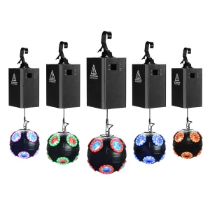 New LED Kinetic 28cm Football Light System Night Club Lighting For Disco Events Winch Dmx Led Kinetic Lighting