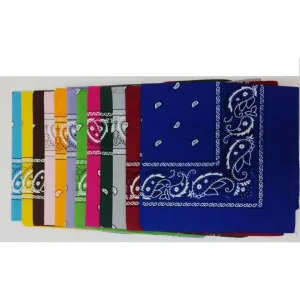 Assorted 55x55cm Cotton Bandanas