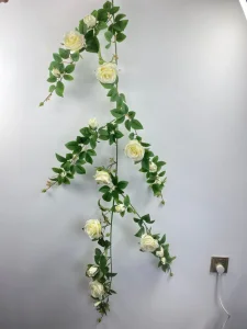Artificial Flowers Wedding Strips Rose Bunch of Artificial Flowers a Single Pearl Simulation Flower