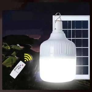 Lâmpada Solar Portátil Recarregável Bulbo de Luz Painel Solar À Prova D'Água LED Iluminação para Acampamento em Casa e ao Ar Livre