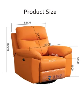 Ergonomic Recliner Sofa with Lumbar Support for Office Lounge