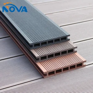 Manufacture Garden WPC Decking Flooring Outdoor Wooden Texture Board/Solid Decorative Profile Swimming Pool Decking Outside Floor